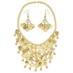 Náhrdelník a náušnice s orientálnymi mincami